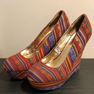 Colorful bohemian platforms